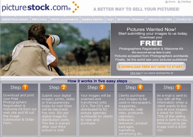 picturestock, menjual foto online