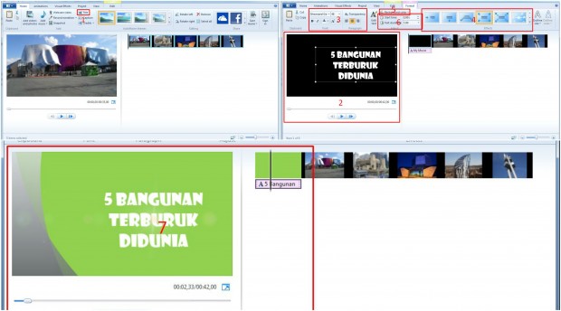 menambahkan judul awal pada video di movie maker