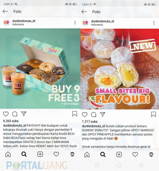 contoh kata kata promosi makanan di instagram makanan donat