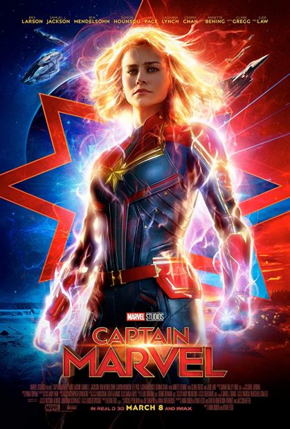 Contoh Poster Film Terbaik Captain Marvel (2019)