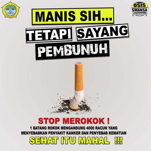Contoh Poster Iklan Layanan Masyarakat Rokok