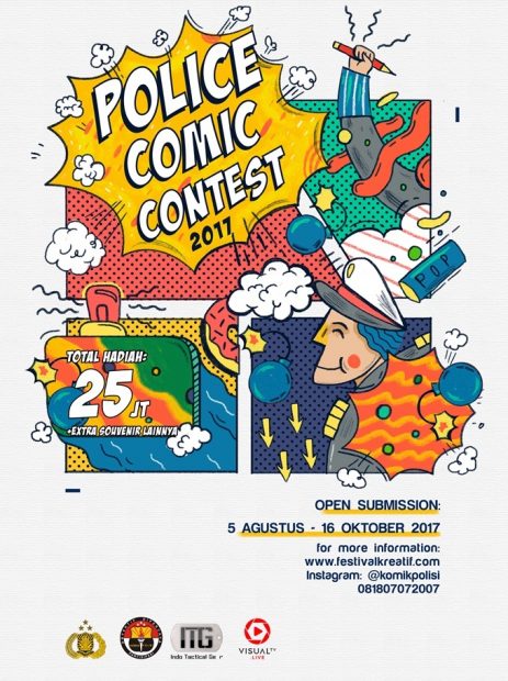 Poster Lomba Komik - Police Comic Contest
