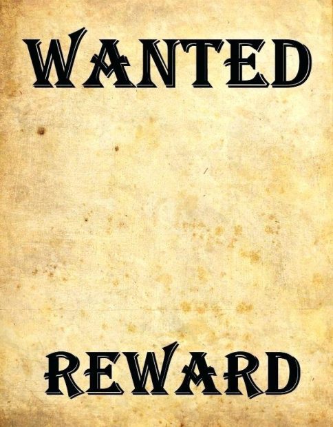 wanted poster template