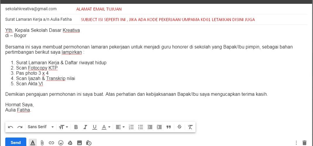 Cara Menulis Email Formal Teknoid 