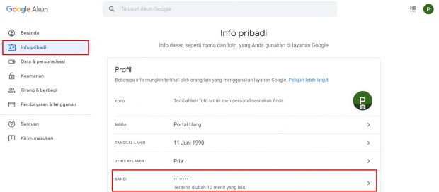 Cara Ganti Password Gmail Di HP Dan PC - Portal Uang