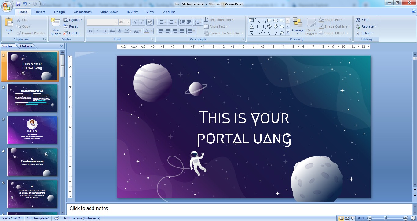 Download Template PPT Keren Gratis