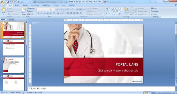 Background Template PPT Gratis Untuk Sidang Skripsi kesehatan