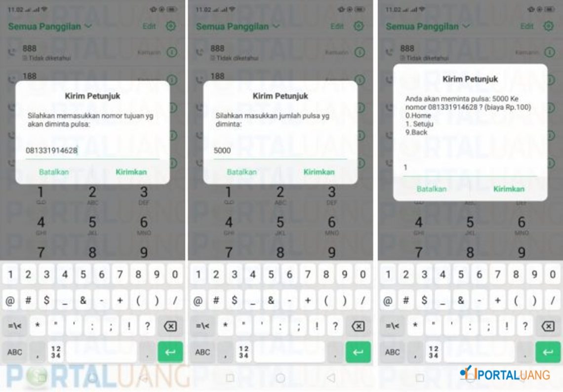 Cara Sedot Pulsa Dari Nomor Lain / Cara Transfer Pulsa Indosat Ke