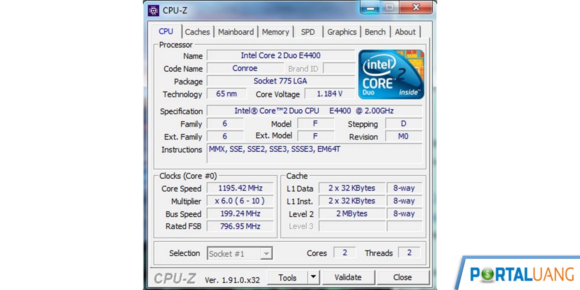 Cek Motherboard Dengan Aplikasi CPU-Z