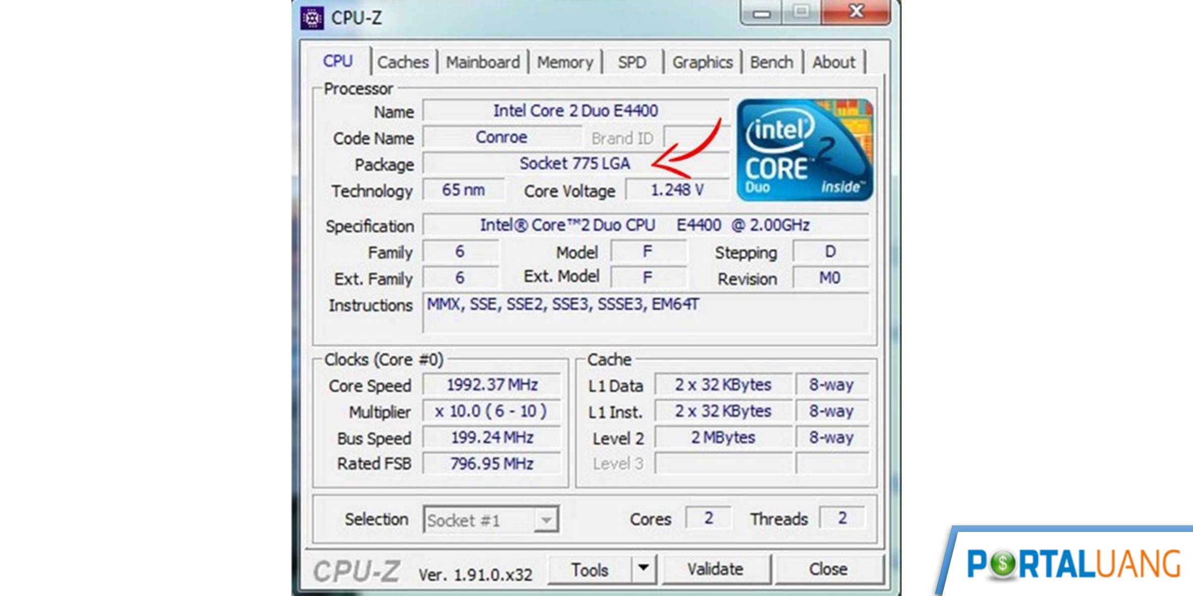 Mengetahui Socket Processor Dengan CPU-Z