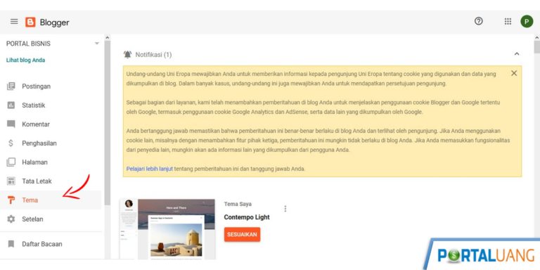 2 Cara Mengganti Template Blogger Hasil Download Dan Bawaan