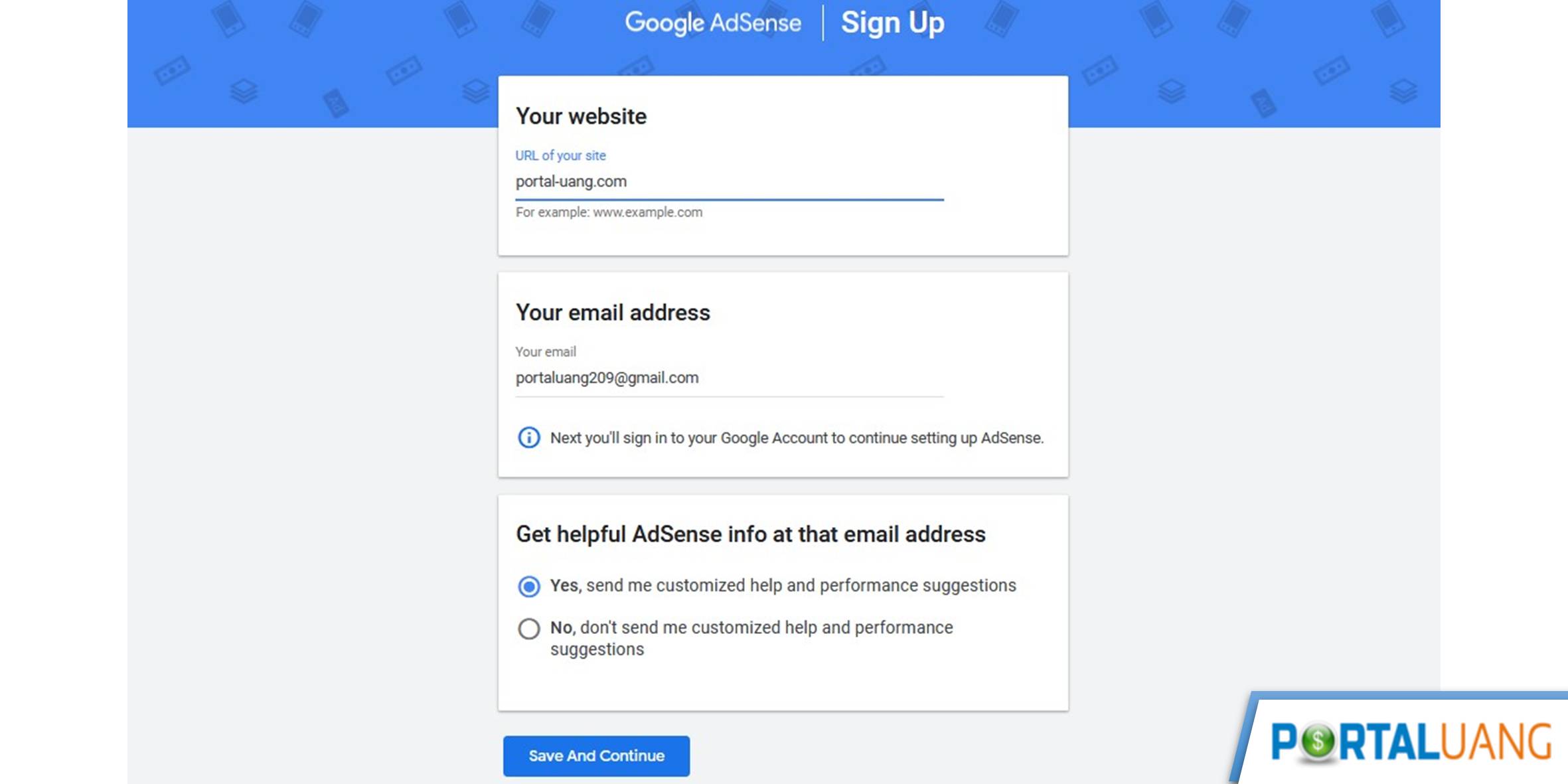 Cara Mendaftar Google Adsense