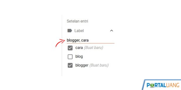 cara membuat label di blogger