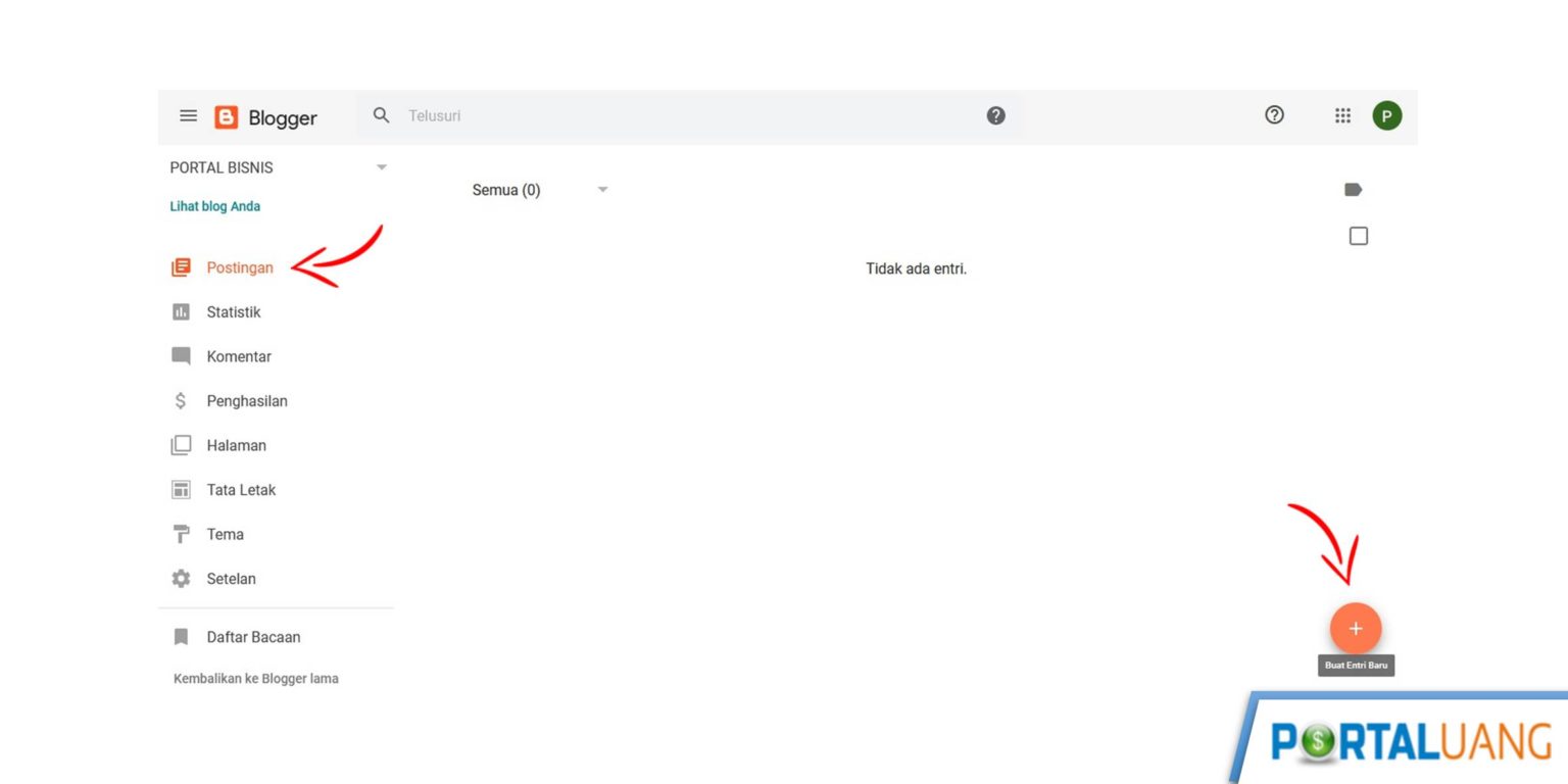 Cara Membuat Postingan Baru Di Blogger Untuk Pemula [+Gambar]