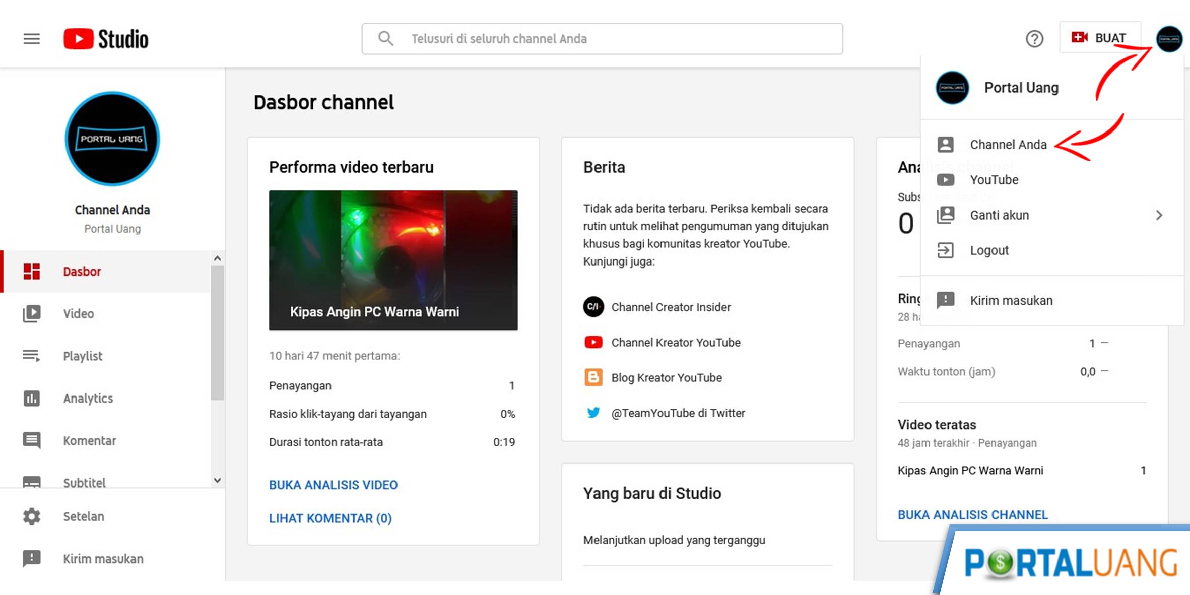Cara Ubah Deskripsi Channel Youtube