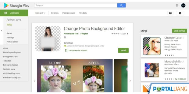 aplikasi edit foto android ganti background