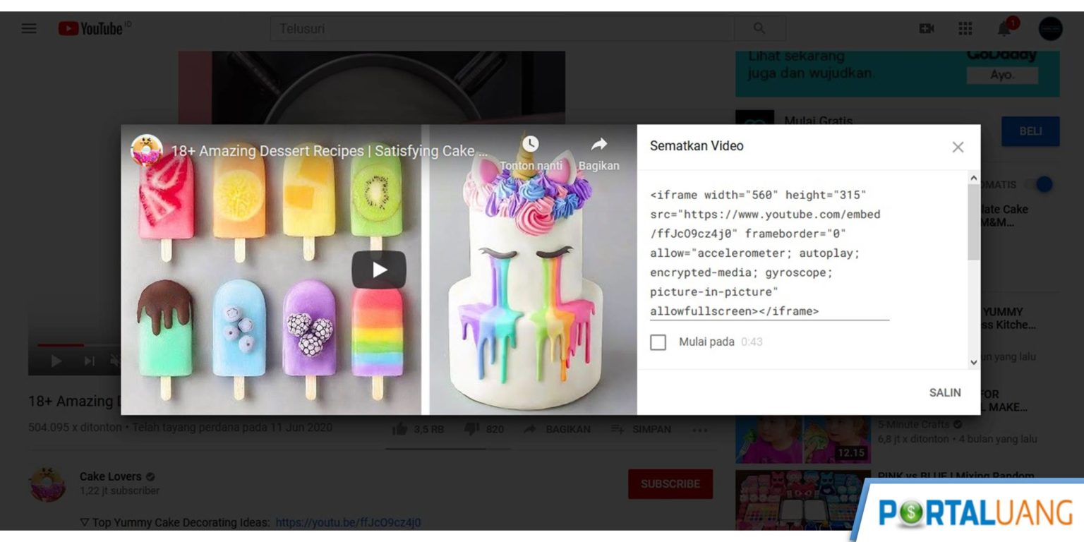 7 Cara Embed Video Youtube Paling Lengkap
