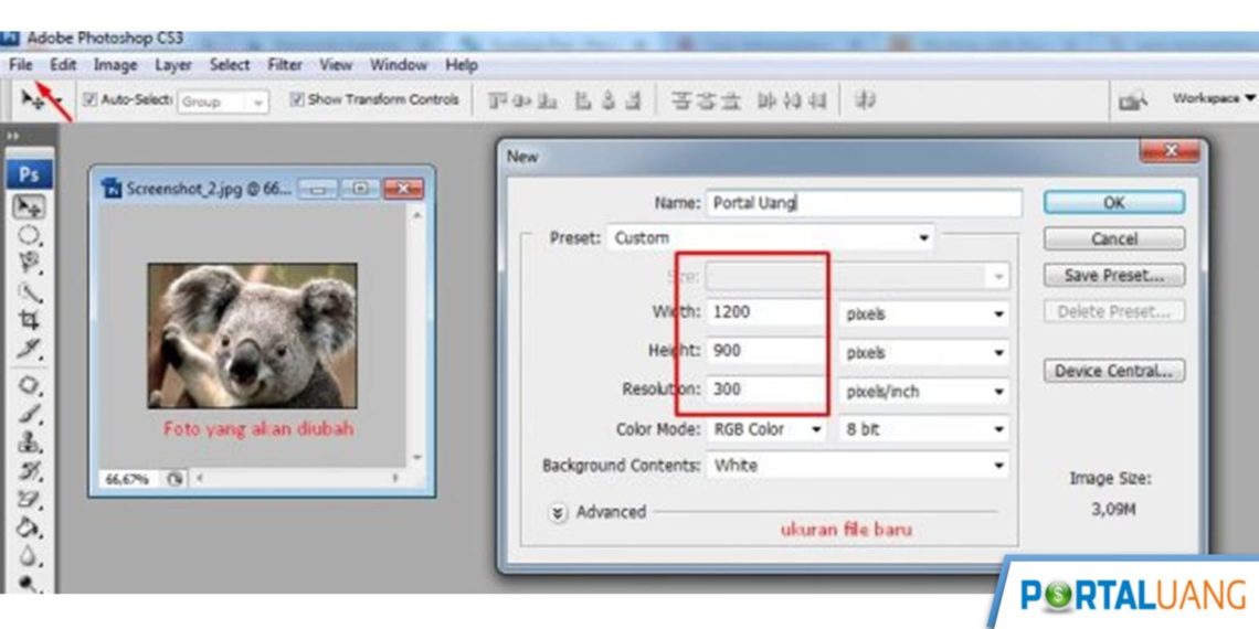 Cara Menentukan Ukuran Foto Di Photoshop 7209