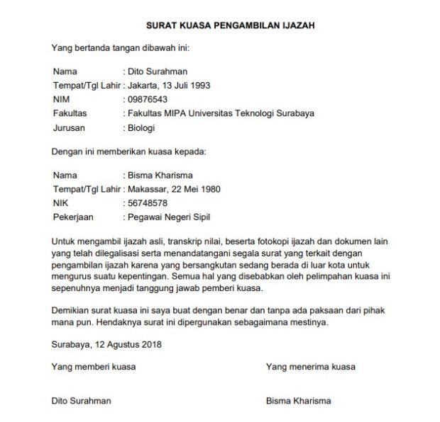 Surat Permohonan Pengambilan Blangko Ijazah Madrasah Aliyah Terbaik