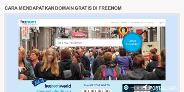 Cara Mendapatkan Domain Gratis di Freenom