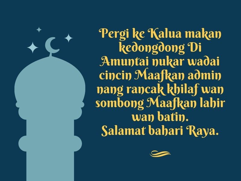 Ucapan Selamat Hari Raya Idul Fitri Bahasa Banjar