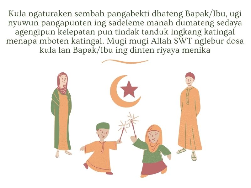 Ucapan Selamat Hari Raya Idul Fitri Bahasa Jawa Kepada Orang Tua