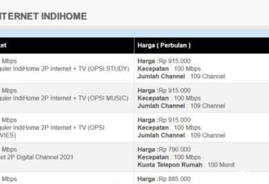 Review Harga Paket Indihome 20 Mbps Agustus 2021