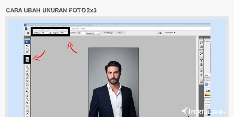 ubah ukuran foto 2x3