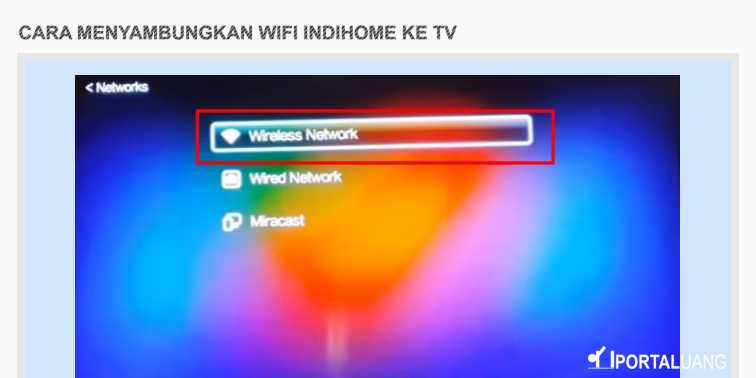 Cara Menyambungkan WiFi IndiHome ke TV