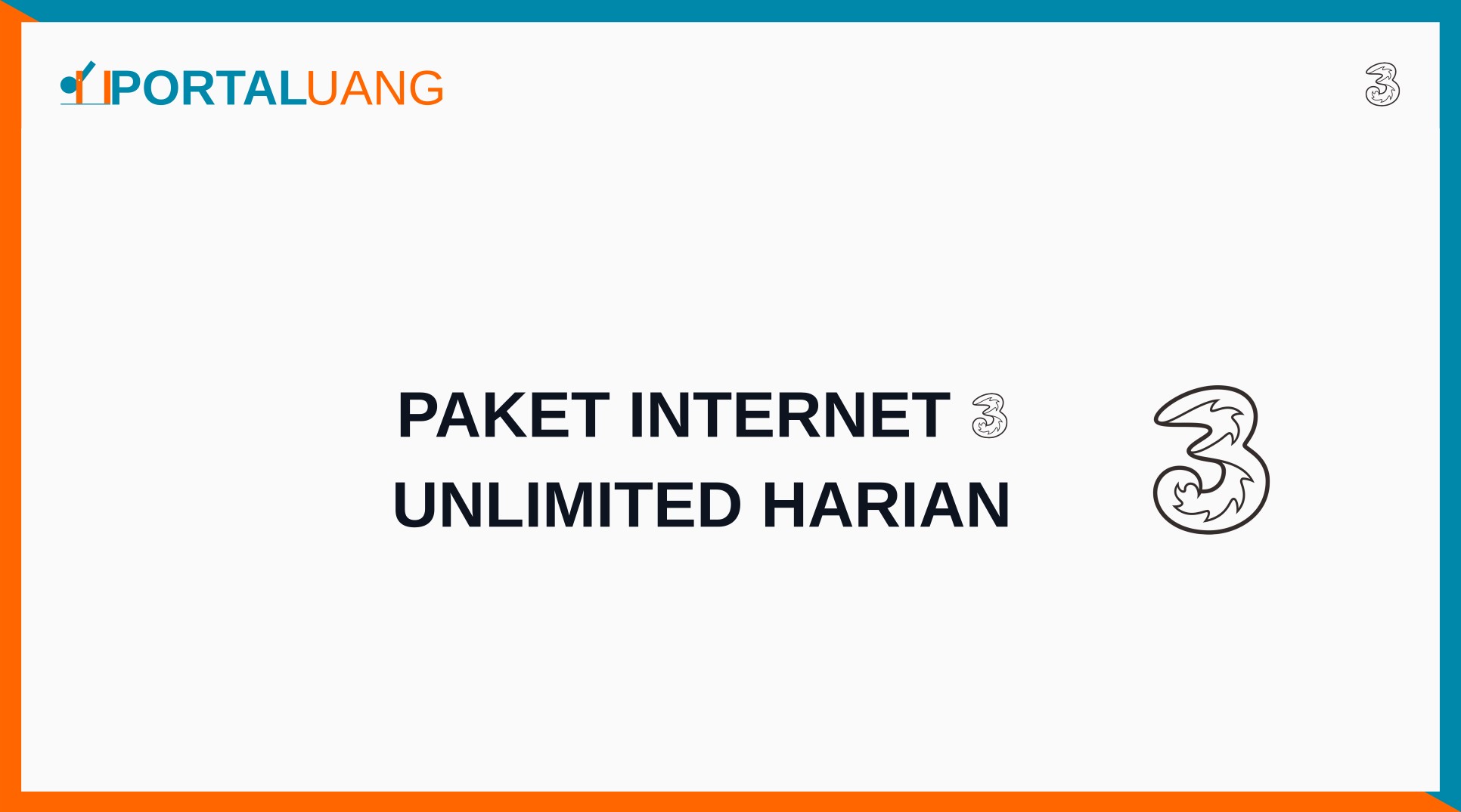 14 Paket Internet (Tri) 3 Unlimited Harian (24 Jam) 2023