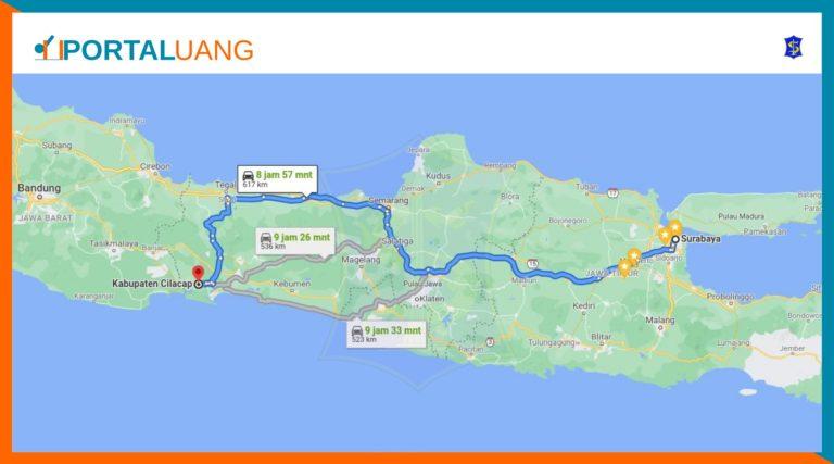 Surabaya Cilacap Berapa Jam Dan Berapa Kilo Km