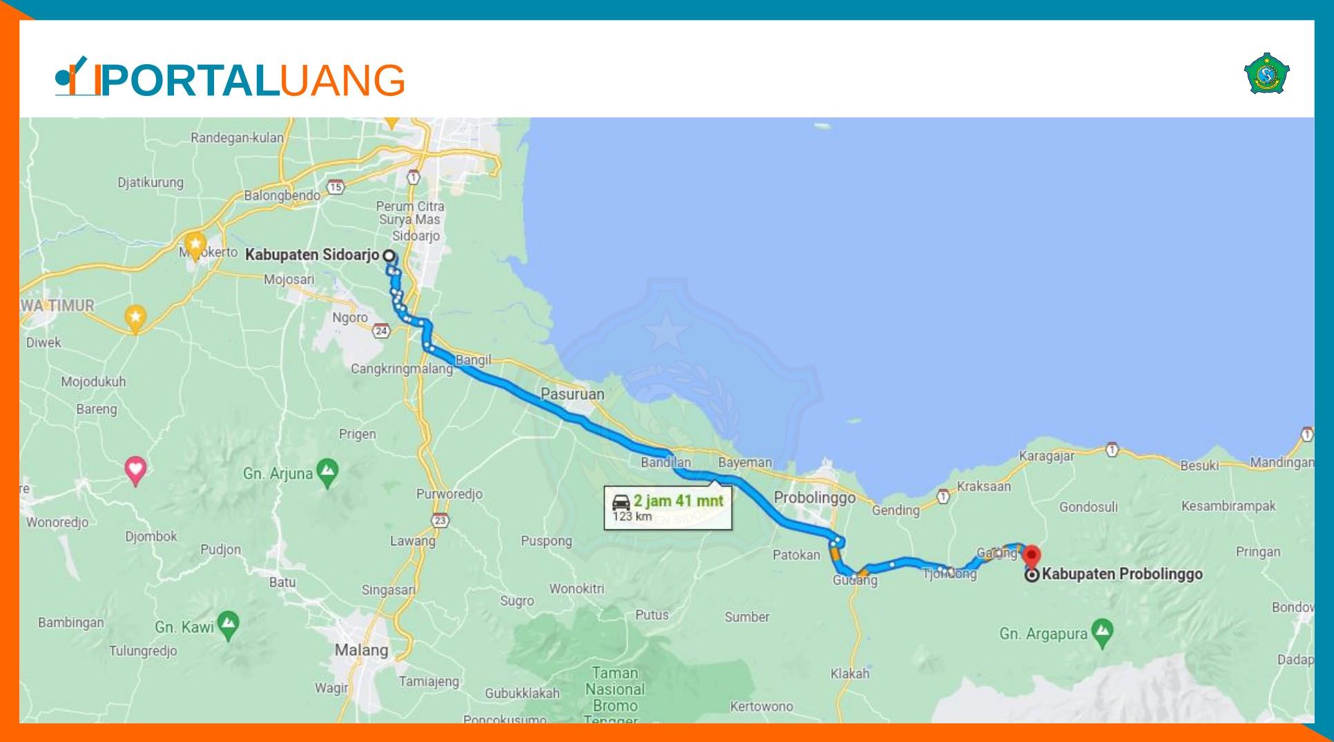 Sidoarjo Probolinggo Berapa Jam Dan Berapa Kilo km 