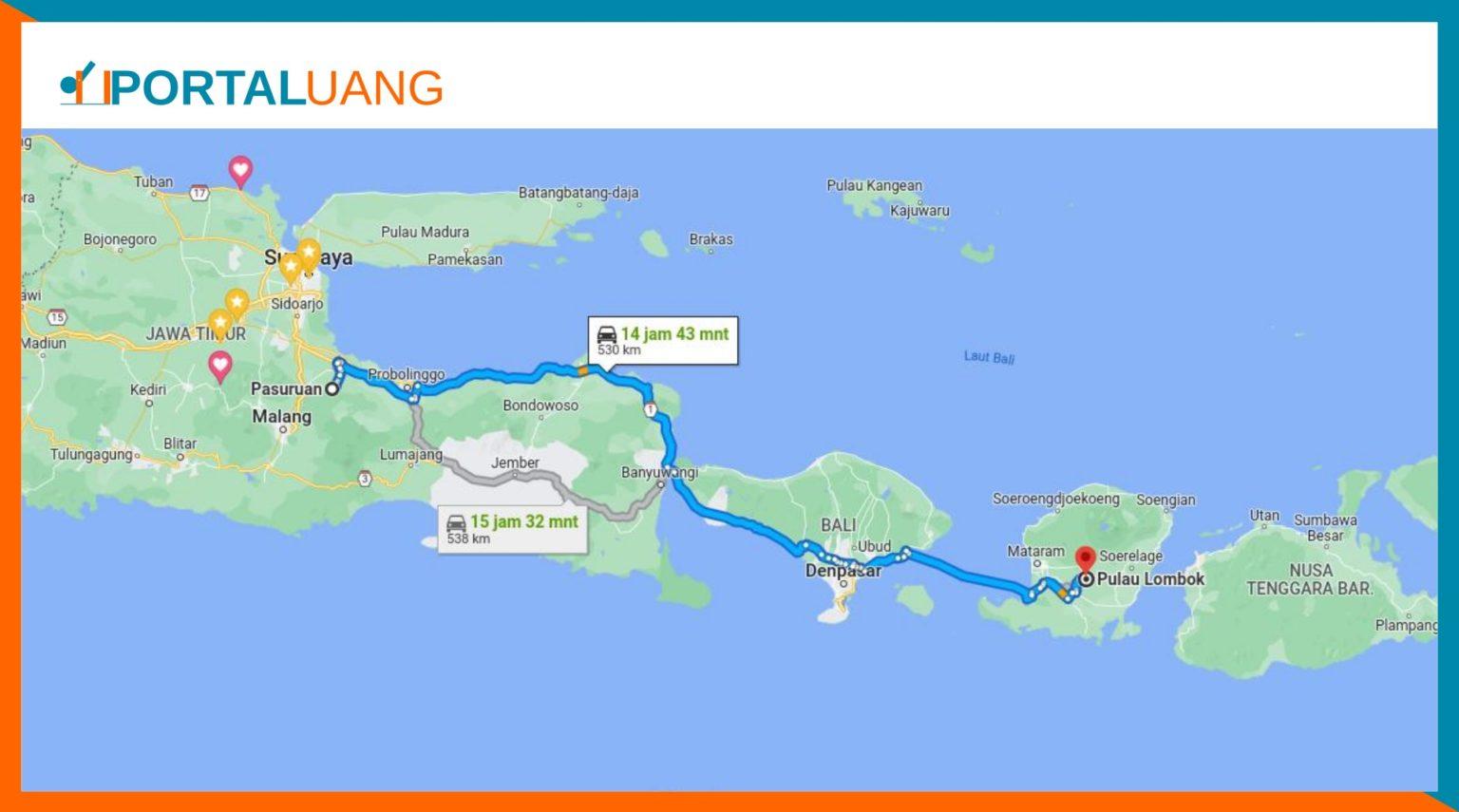 Pasuruan Lombok Berapa Jam Dan Berapa Kilo Km