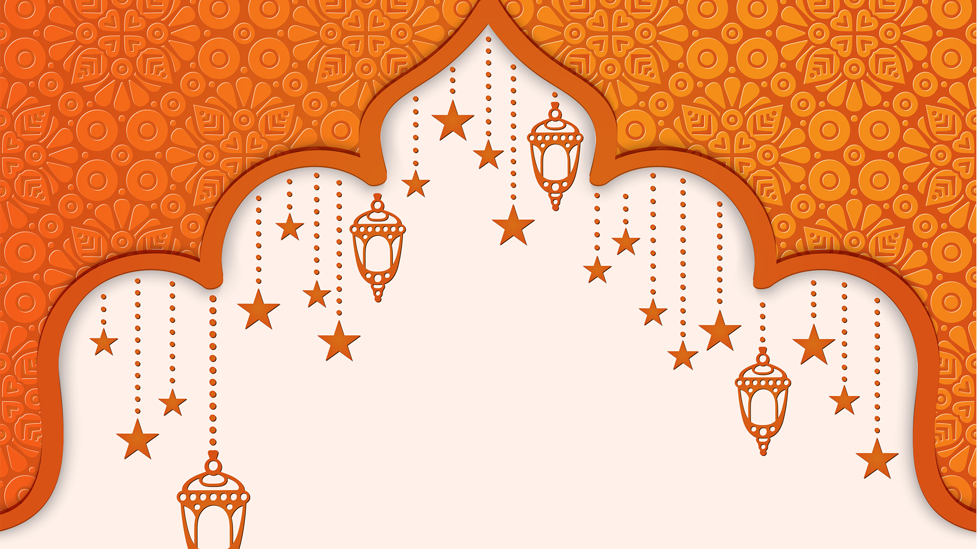 background ramadhan orange