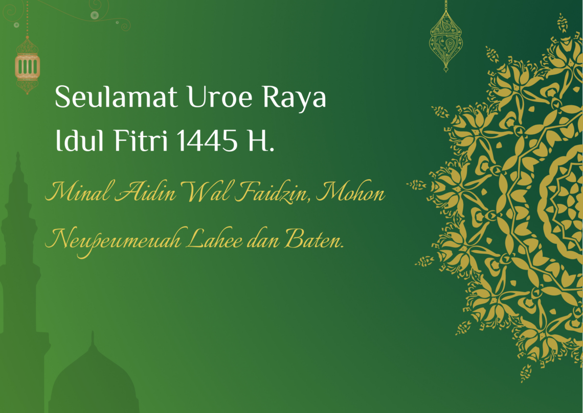 Ucapan 2 : Selamat dan Permintaan Maaf Waktu Hari Raya Idul Fitri Bahasa Aceh